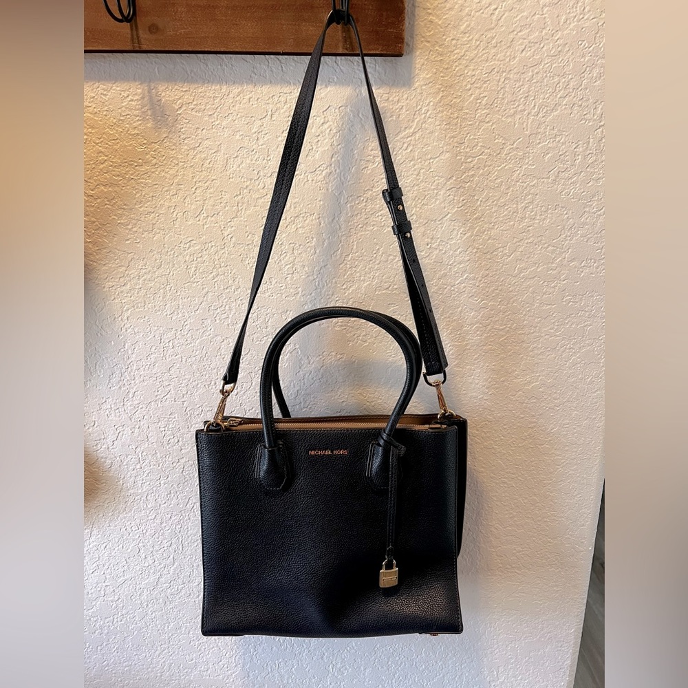 Michael Kors-Navy Leather Tote